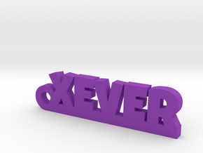 XEVER_keychain_Lucky in Purple Processed Versatile Plastic