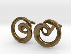 Cydonia Cufflinks pair in Natural Bronze