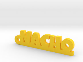 NACHO_keychain_Lucky in Yellow Processed Versatile Plastic