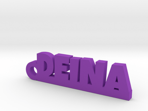 DEINA_keychain_Lucky in Purple Processed Versatile Plastic