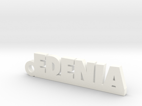 EDENIA_keychain_Lucky in White Processed Versatile Plastic