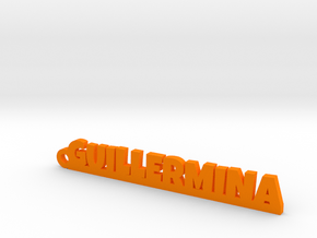 GUILLERMINA_keychain_Lucky in Orange Processed Versatile Plastic