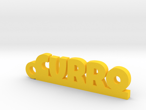 CURRO_keychain_Lucky in Polished Brass