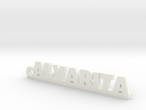 ALVARITA_keychain_Lucky in Fine Detail Polished Silver