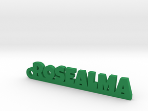 ROSEALMA_keychain_Lucky in Polished Brass