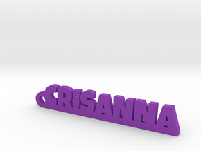 CRISANNA_keychain_Lucky in Polished and Bronzed Black Steel