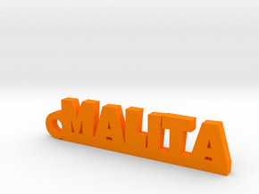 MALITA_keychain_Lucky in Orange Processed Versatile Plastic