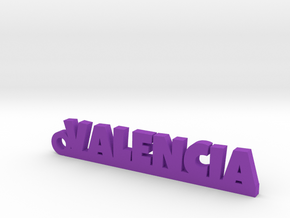 VALENCIA_keychain_Lucky in Purple Processed Versatile Plastic