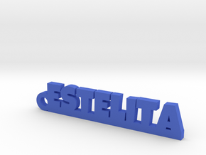 ESTELITA_keychain_Lucky in Blue Processed Versatile Plastic
