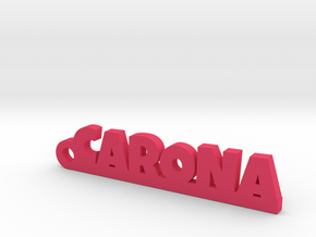 CARONA_keychain_Lucky in Pink Processed Versatile Plastic