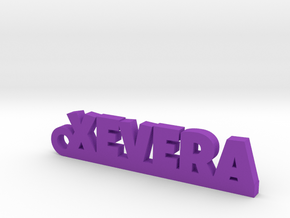 XEVERA_keychain_Lucky in Purple Processed Versatile Plastic