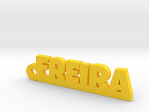 FREIRA_keychain_Lucky in Yellow Processed Versatile Plastic