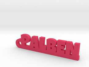 PALBEN_keychain_Lucky in Pink Processed Versatile Plastic