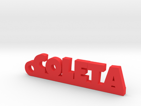 COLETA_keychain_Lucky in Red Processed Versatile Plastic