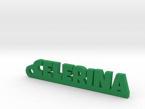 CELERINA_keychain_Lucky in Green Processed Versatile Plastic