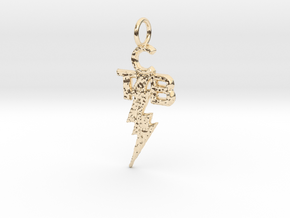 Elvis TCB Pendant in 14k Gold Plated Brass
