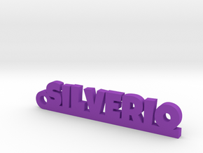 SILVERIO_keychain_Lucky in Purple Processed Versatile Plastic