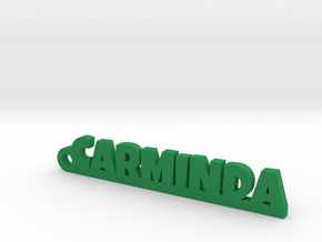 CARMINDA_keychain_Lucky in Fine Detail Polished Silver