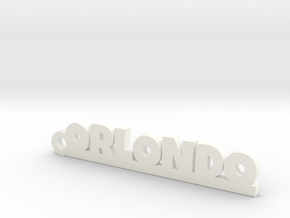 ORLONDO_keychain_Lucky in White Processed Versatile Plastic