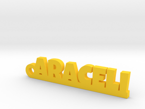 ARACELI_keychain_Lucky in Yellow Processed Versatile Plastic