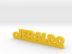 JERALDO_keychain_Lucky in Yellow Processed Versatile Plastic