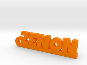ZENON_keychain_Lucky in Orange Processed Versatile Plastic
