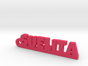 SUELITA_keychain_Lucky in Pink Processed Versatile Plastic