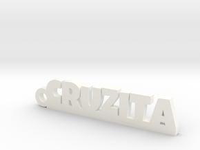 CRUZITA_keychain_Lucky in White Processed Versatile Plastic