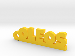 OLEOS_keychain_Lucky in Yellow Processed Versatile Plastic