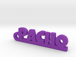 PACHO_keychain_Lucky in Purple Processed Versatile Plastic