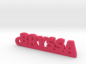 BRYSSA_keychain_Lucky in Fine Detail Polished Silver