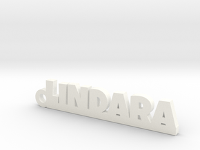 LINDARA_keychain_Lucky in Polished Brass