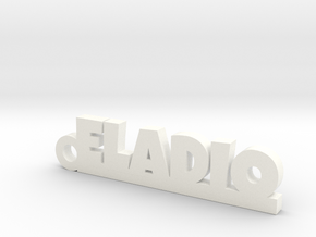 ELADIO_keychain_Lucky in White Processed Versatile Plastic