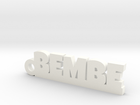 BEMBE_keychain_Lucky in Polished Brass