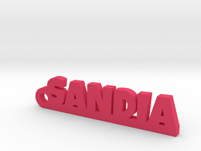 SANDIA_keychain_Lucky in Pink Processed Versatile Plastic