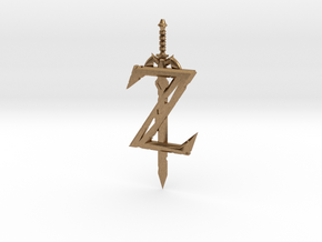 Breath of the Z -- Pendant in Natural Brass