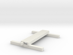 1/87 Scale M1938 Foot Bridge in White Natural Versatile Plastic
