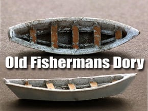 Fishermans Dory O Scale Boat in White Natural Versatile Plastic