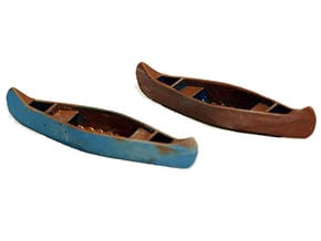 Canoe Accurate in O Scale in Tan Fine Detail Plastic