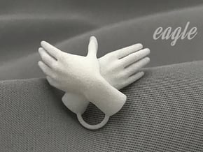Eagle - Hand Shadows in White Natural Versatile Plastic