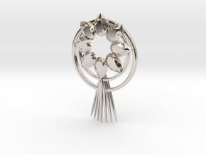 Sun goddess pendant(amaterasu) in Platinum