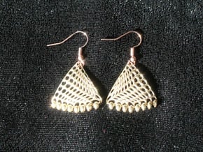 Baumann Earrings in Natural Brass