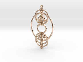 YyDS Pendant in 14k Rose Gold Plated Brass