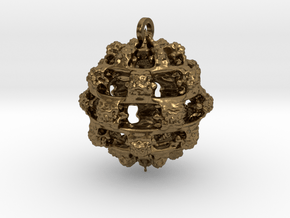 Integer Fractal Pendant in Natural Bronze