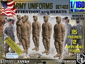 1/160 Modern Uniforms Set403 in Tan Fine Detail Plastic