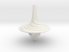 spinning top in White Natural Versatile Plastic