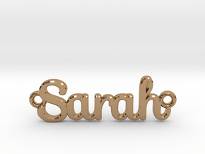 Personalised Name Pendant in Polished Brass