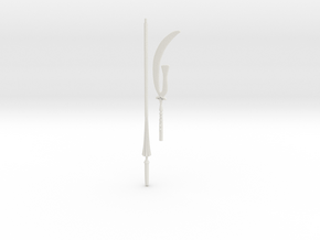 Sailor Saturn glaive 1/3 BJD scale in White Natural Versatile Plastic