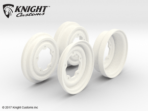 SR40013 5 Lug Wheel covers (SET OF 4) in White Processed Versatile Plastic