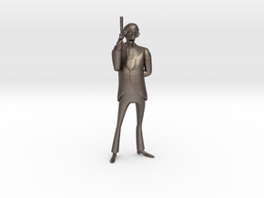 Meet the pompous spy in Polished Bronzed Silver Steel